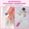 AREYZIN Nose Hiar Trimmer for Women,Ladies Painless Nose Trimmer Women,Eyebrow Facial Ear Hair Trimmer Hair Clippers Professional, Waterproof, Dual-Edge Blade, Purple view 4