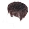 15x14cm Short Curly Human Hair Topper for Women Invisible Real Human Hair Pieces for Large Area Hair Loss/White Hair Off Black. (Off Black) view 2