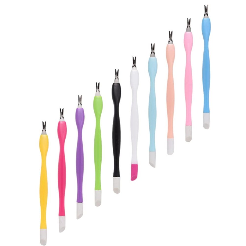 50pcs Nail Beauty Dead Skin Pen Manicure Dead Skin Forks Nail Exfoliating Removal Tool Nail Trimming Tools Manicure Exfoliating Tool Pedicure Tool Dead Skin Trimming Fork