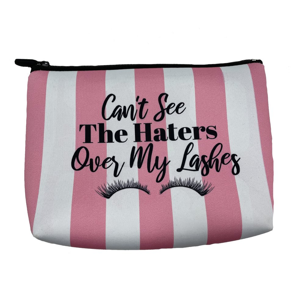 BUY SOCKS YOU ALL Can't See the Haters Over My Lashes Cosmetic Bag