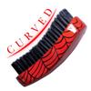 Beauty Town Medium Curve Wave Brush - 50% Boar Bristle & 50% Nylon  All Purpose 360 Wave Brush for Men (Spiderweb Patterned) view 1