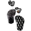 Beauty Town Medium Curve Wave Brush - 50% Boar Bristle & 50% Nylon  All Purpose 360 Wave Brush for Men (Pirate Skull Patterned) view 2