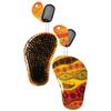 Beauty Town Medium Curve Wave Brush - 50% Boar Bristle & 50% Nylon  All Purpose 360 Wave Brush for Men (Dashiki Patterned) view 2