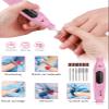 42 Colors Acrylic Nails Kits with Drill and UV Light- Acrylic Nail Powder Glitter and Monomer Liquid Kit with Nail Storage Bag, 5PCS Practice Finger view 3