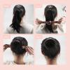 Boobeen 4 Piece Hair Bun Maker for Women DIY Girls - French Twist Snap Roll Tool for Long Hairstyles view 3