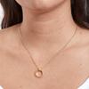 Dear Ava Unbiological Mom Gift Necklace: Present for Bonus Mom, Other Mother, Adopted Mom (Linked Circles, Gold) view 3
