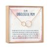 Dear Ava Unbiological Mom Gift Necklace: Present for Bonus Mom, Other Mother, Adopted Mom (Infinity Circles, Rose Gold) view 1