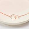 Dear Ava Unbiological Mom Gift Necklace: Present for Bonus Mom, Other Mother, Adopted Mom (Infinity Circles, Rose Gold) view 2