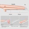 ennva Eyebrow Razor for Women-Eyebrow Trimmer Dermaplaning Tool-Ergonomic Eyebrow Shaper & Facial Razor for Peach Fuzz-Exfoliating Face Razor for Eyebrows-Eye Brow Shaver Razors w/7 Blades- Rose Gold view 3