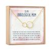 Dear Ava Unbiological Mom Gift Necklace: Present for Bonus Mom, Other Mother, Adopted Mom (Infinity Circles, Gold) view 1