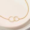 Dear Ava Unbiological Mom Gift Necklace: Present for Bonus Mom, Other Mother, Adopted Mom (Infinity Circles, Gold) view 2