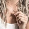 Dear Ava Unbiological Mom Gift Necklace: Present for Bonus Mom, Other Mother, Adopted Mom (Infinity Circles, Gold) view 4