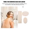 2 Sets Loofah Bath Towel Exfoliating Back Scrubber Exfoliating Loofah Gloves Loofah Bath Scrubber Spa Towels Back Scrubber Strap Bathing Back Washer Body Cotton Shower view 3