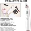 Dongng Blackhead Remover Vacuum, Acne Comedone Extractor Tool USB Rechargeable Pore Cleaner Electric Blackhead Suction Instrument with 3 Adjustable Suction Power and 3 Replacement Probes (White) view 2