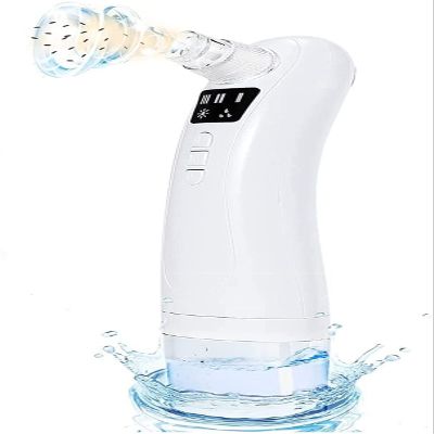 Dongng Blackhead Remover Vacuum - Electric Pore Cleaner with Hot Compress - USB Rechargeable Pore Extractor Blackhead with 3 Modes and 4 Probes - Blackhead Remover Tools for Women and Men Ideal Gift