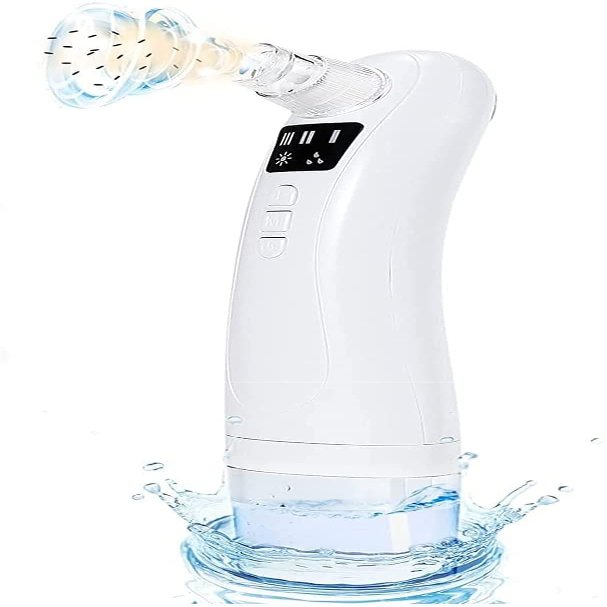 Dongng Blackhead Remover Vacuum - Electric Pore Cleaner with Hot Compress - USB Rechargeable Pore Extractor Blackhead with 3 Modes and 4 Probes - Blackhead Remover Tools for Women and Men Ideal Gift