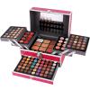 All In One 132 Color Makeup Kit, Professional Case, Teen Girls Set, Multicolor Eyeshadow Palette (006N1-Pink) view 3
