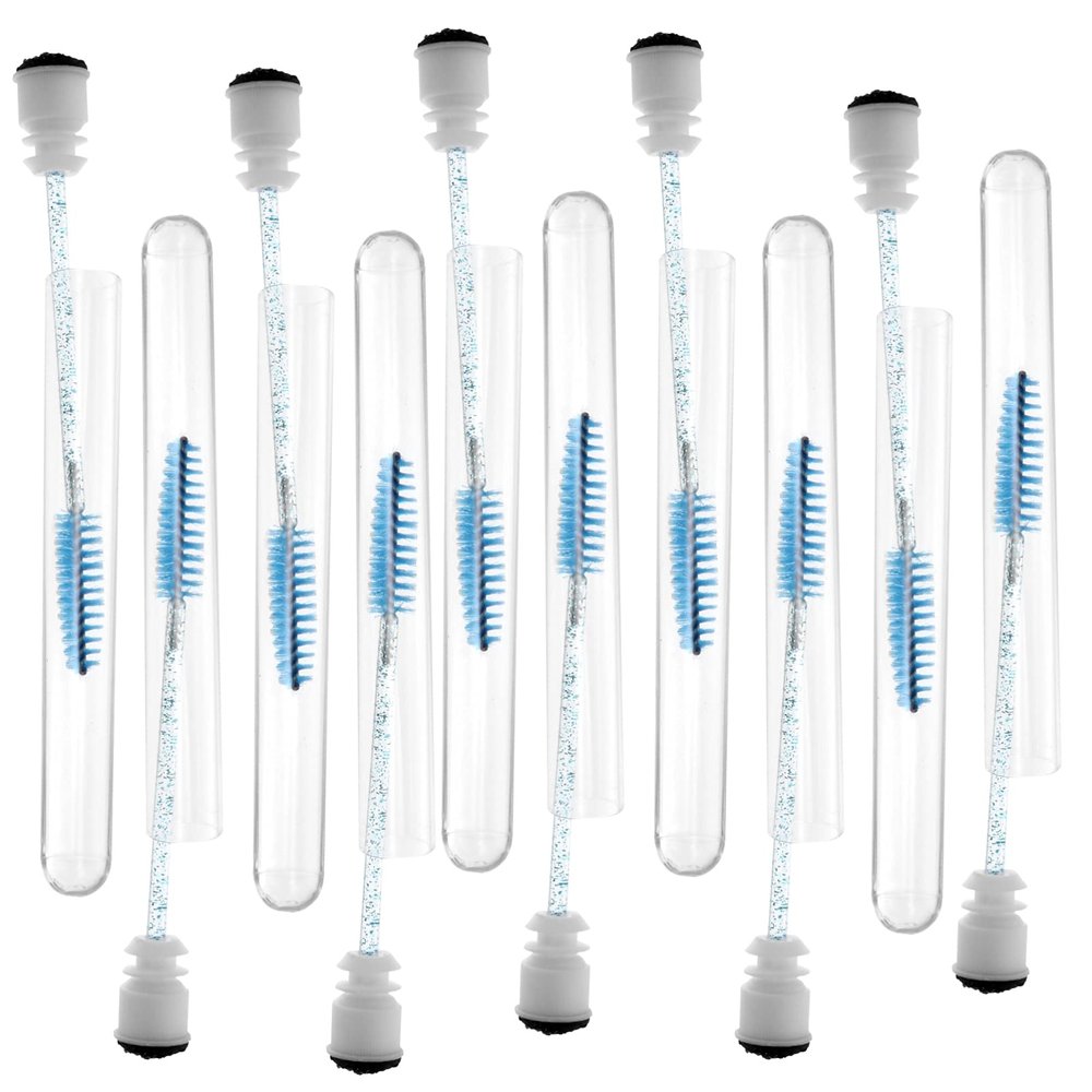 FOMIYES 10pcs Eyelash Brush Portable Eyelash Applicator Makeup Tool for Extensions and Mascara Application Tube