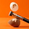 CHADO N2 Cream Foundation Brush - Bevelled Brush Made in France, Black view 2