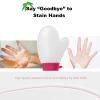 Self Tanner Mitt Applicator - US Patent Self Tanning Mitt with Elastic Cuff in Pink Color. Velvet Soft Texture for Streak-Free Full Body Application, Perfect for Beach Vacation, Back,Legs view 4