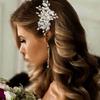 Casdre Crystal Bride Wedding Hair Comb Pearl Bridal Hair Piece Hair Accessories for Women and Girls (A Silver) view 1