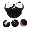 3pcs Hair Net with Bow Snood Hairpins Hair Snoods for Women Girls Hair Clips Girl Hair Bows Hair Nets for Ballet Hair Claw Clips for Women Bun Hair Nets Miss Hair Knot Profession view 2