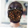 3pcs Hair Net with Bow Snood Hairpins Hair Snoods for Women Girls Hair Clips Girl Hair Bows Hair Nets for Ballet Hair Claw Clips for Women Bun Hair Nets Miss Hair Knot Profession view 3