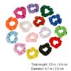 15pcs Hair ring flannel hair Hair Band Rings Chiffon Satin Hair Bands Hair Bow Ropes girls Large Hair Scrunchies Scrunchy Hair Bands fabric Circle oversized baby view 3
