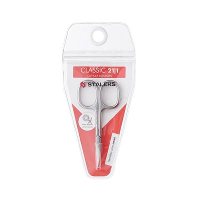 Staleks Classic 21 Type 1 Cuticle Scissors Narrow Blades Straight Handles Compact Size for Home Nail Care