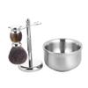 Cumberbatch Shaving Kit for men, Badger Shaving brush, Razor and brush Stand, Stainless steel Shaving Bowl, Mens shaving kit gift set view 1