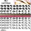 Black Letter Number 0-9 Temporary Tattoos Waterproof Transfer Tattoo Sticker Quote Realistic For Men Women Design Decorations Sexy Body Fake view 2