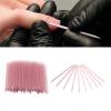 100 PCS Disposable Nail Stick Cuticle Pusher bulk, Plastic Nail Care Sticks, Cleaning Cuticle Stick Cuticle Manicure and Pedicure Stick for Fingernail for Men and Women Home Salon (Rose red) view 4
