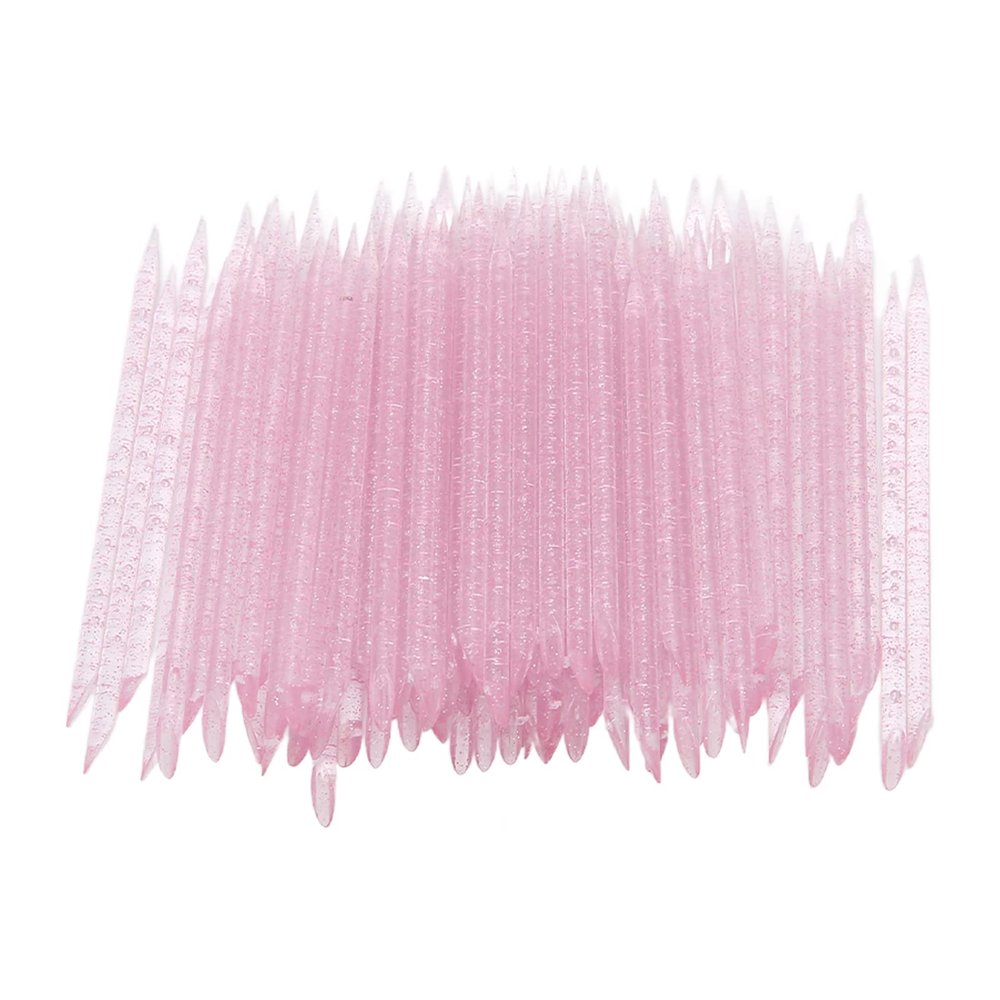 100 PCS Disposable Nail Stick Cuticle Pusher bulk, Nail Care Sticks, Cleaning Cuticle Stick Cuticle Manicure and Pedicure Stick for Fingernail for Men and Women Home Salon()