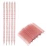100 PCS Disposable Nail Stick Cuticle Pusher bulk, Plastic Nail Care Sticks, Cleaning Cuticle Stick Cuticle Manicure and Pedicure Stick for Fingernail for Men and Women Home Salon (Scarlet) view 3