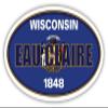 Eau Claire City Wisconsin State Flag | WI Flag Eau Claire County Oval State Colors Reflective Sticker Car Decal 3x5 inches view 1