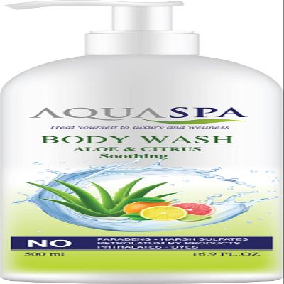 Aqua Spa Body Wash Aloe Vera Citrus(Soothing) 16.9 Oz