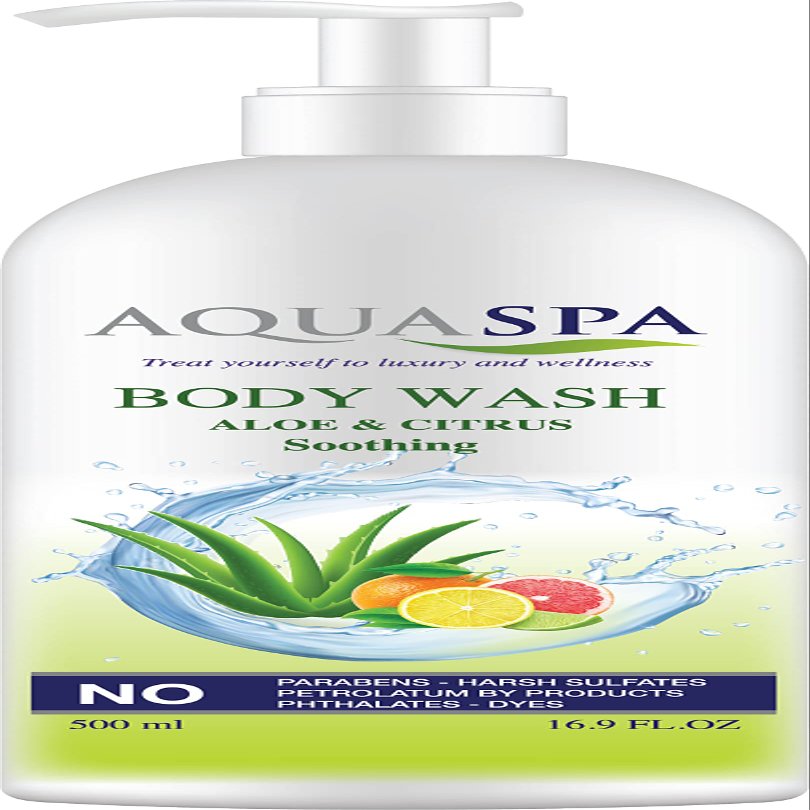 Aqua Spa Body Wash Aloe Vera Citrus(Soothing) 16.9 Oz