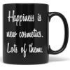 PixiDoodle Happiness Cosmetics Makeup Artist Coffee Mug (11 oz, Black) view 1