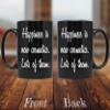 PixiDoodle Happiness Cosmetics Makeup Artist Coffee Mug (11 oz, Black) view 2