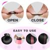 12 PCS Pink Hair Extensions Clip in, Colored Party Highlights Extension for Kids Girls Synthetic Hairpiece Straight 22 inch view 4