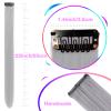 12 PCS Grey Hair Extensions Clip in, Colored Party Highlights Extension for Kids Girls Synthetic Hairpiece Straight 22 inch view 3