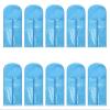 10 Pieces Wig Hair Extension Storage Bag, Dust-Proof Wigs Pouch Organizer Protect for Professional Hair Extensions with Nylon Wig Caps(Light Blue) view 1