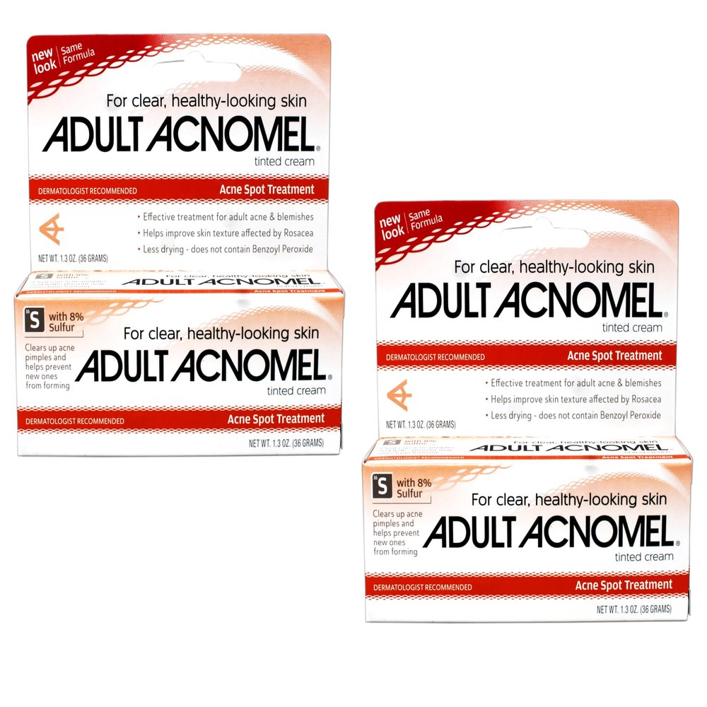Acnomel Adult Acne Medication Cream 1.3 Oz - 2 Pack