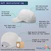 Speedy Pros Soft Baseball Cap Garden Hair Dont Care Hair and Beauty Hair Twill Cotton Dad Hats for Men & Women White view 2