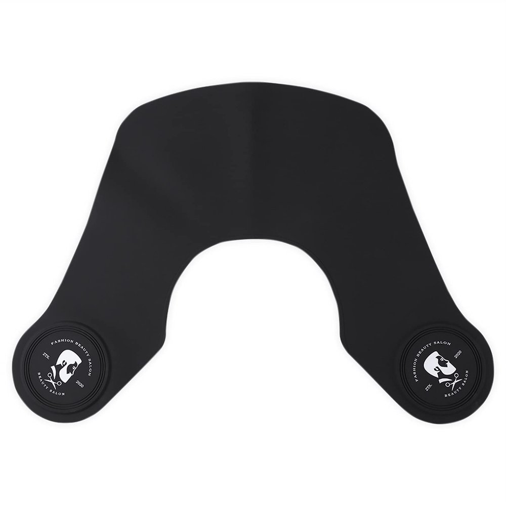 XIAOSAKU Barber Cape Silicone Neck Capes Wrap Collar Shield Hair Coloring Styling Salon Hairdressing Hair Styling Wrap Capes for Men, Women and Kids (Color : B)