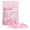 Classycoo Compressed Towel 100 PCS Mini Tablets Disposable Portable Face Towel Cotton Coin Tissue Eco-Friendly for Travel, Camping, Hiking, Sport, Beauty, Home Hand Wipes, Outdoor Activities Pink view 1