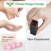 Classycoo Compressed Towel 100 PCS Mini Tablets Disposable Portable Face Towel Cotton Coin Tissue Eco-Friendly for Travel, Camping, Hiking, Sport, Beauty, Home Hand Wipes, Outdoor Activities Pink view 2