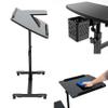 Tattoo Workstation Stand,Hair Salon Instrument Tray Table Tattoo Desk Rolling Tray Station Adjustable Height Mobile Work Station Tattoo Table Trolley Beauty Tool Salon CartTattoo Studio view 4