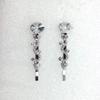 Faship A Pair Of Clear Premium Rhinestone Crystal Floral Hair Clips 2 Pcs Pins view 2