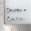 Faship A Pair Of Clear Premium Rhinestone Crystal Floral Hair Clips 2 Pcs Pins view 4